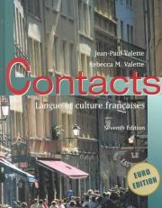 Contacts : Langue et Culture Françaises 7th