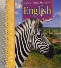 Houghton Mifflin English Grade 5 Teacher's Edition (Spiral Bound), Grade 5)