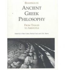 Readings in Ancient Greek Philosophy : From Thales to Aristotle 