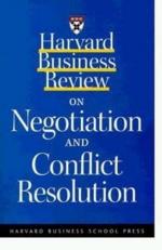 Harvard Business Review on Negotiation and Conflict Resolution 