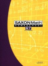 Saxon Math Homeschool 8/7