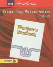 Warriner's Handbook : Grammar, Usage, Mechanics, Sentence: Second Course grade 8