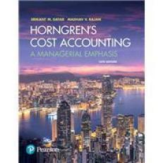 Horngren's Cost Accounting 16th