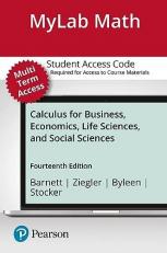 MyLab Math with Pearson EText Access Code (24 Months) for Calculus for Business, Economics, Life Sciences, and Social Sciences