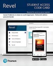 Revel for Social Problems : A down-To-Earth Approach -- Access Card 13th