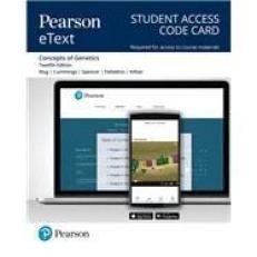 Pearson EText Concepts of Genetics -- Access Card 12th