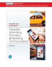 Integrated Advertising, Promotion, And Marketing Communications (subscr 9th