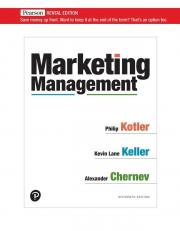 Marketing Management (Subscription) 16th