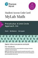 MyLab Math with Pearson EText -- 18 Week Standalone Access Card -- for Precalculus : A Unit Circle Approach