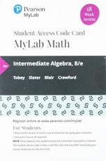 MyLab Math with Pearson EText -- 18 Week Standalone Access Card -- for Intermediate Algebra