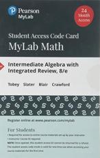 MyLab Math with Pearson EText -- Standalone Access Card -- for Intermediate Algebra with Integrated Review 8th