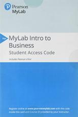 2019 Mylab Intro to Business with Pearson EText -- Standalone Access Card -- for Better Business 5th