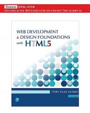 Web Development and Design Foundations with Html5 [rental Edition] 10th