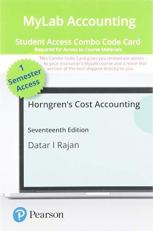 MyLab Accounting with Pearson EText -- Combo Access Card -- for Horngren's Cost Accounting 17th