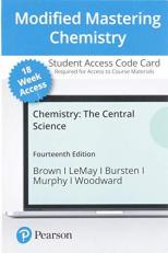 Modified Mastering Chemistry with Pearson EText -- Access Card -- for Chemistry : The Central Science (18-Weeks)