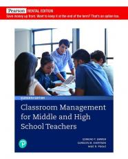 Classroom Management for Middle and High School Teachers 11th