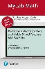 MyLab Math with Pearson EText for Mathematics for Elementary and Middle School Teachers with Activities -- Access Card (24-Month)