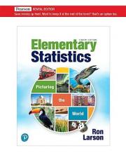 Elementary Statistics: Picturing the World [RENTAL EDITION] 