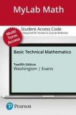 Basic Tech. Mathematics - MyMathLab with Pearson eText 12th