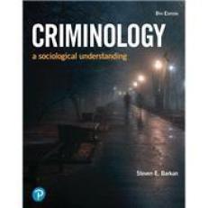 Criminology : A Sociological Understanding 