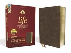 NIV Life Application Study Bible Red Letter Edition [Third Edition, Larger Print, Brown]