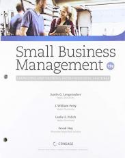 Bundle: Small Business Management: Launching and Growing Entrepreneurial Ventures, Loose-Leaf Version, 19th + MindTap, 1 Term Printed Access Card