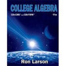 College Algebra - Webassign 11th