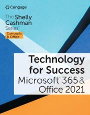 Technology for Success and The Shelly Cashman Series® Microsoft® 365® & Office® 2021 1st