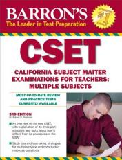 Barron's CSET : California Subject Matter Exams for Teachers: Multiple Subjects 3rd