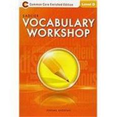 Vocabulary Workshop; Enriched Edition; Test Booklet A: Level D: Grade 9
