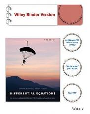 Differential Equations: an Introduction to Modern Methods and Applications, Binder Ready Version + WileyPLUS Registration Card 3rd