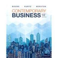 Contemporary Business, 18th Edition WileyPLUS Single-term