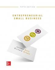 Entrepreneurial Small Business 5th