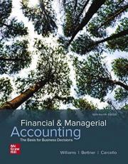 Financial and Managerial Accounting : The Basis for Business Decisions 19th