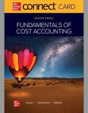 Connect Access Card for Fundamentals of Cost Accounting 