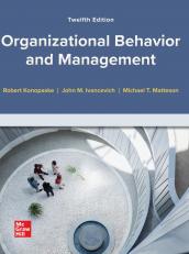 Organizational Behavior and Management 12th