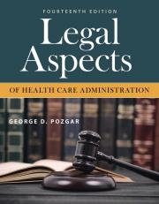 Legal Aspects of Health Care Administration 14th