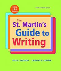 The St. Martin's Guide to Writing Short Edition with 2016 MLA Update 11th