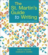 The St. Martin's Guide to Writing, Short Edition 12th