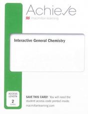 Achieve for Interactive General Chemistry (2-Term Access)