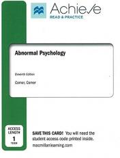 Achieve Read and Practice for Abnormal Psychology (1-Term Access)