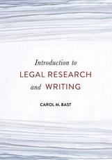 Introduction to Legal Research and Writing 