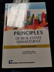 Principles of Real Estate Management 