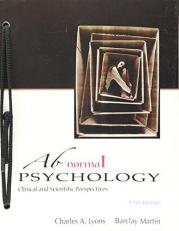 Abnormal Psychology Clinical and Scientific Perspectives with Access 5th