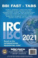 2021 International Residential Code (IRC) Fast Tabs 