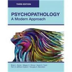 PSYCHOPATHOLOGY: a Modern Approach, Third Edition (Paperback-4C)